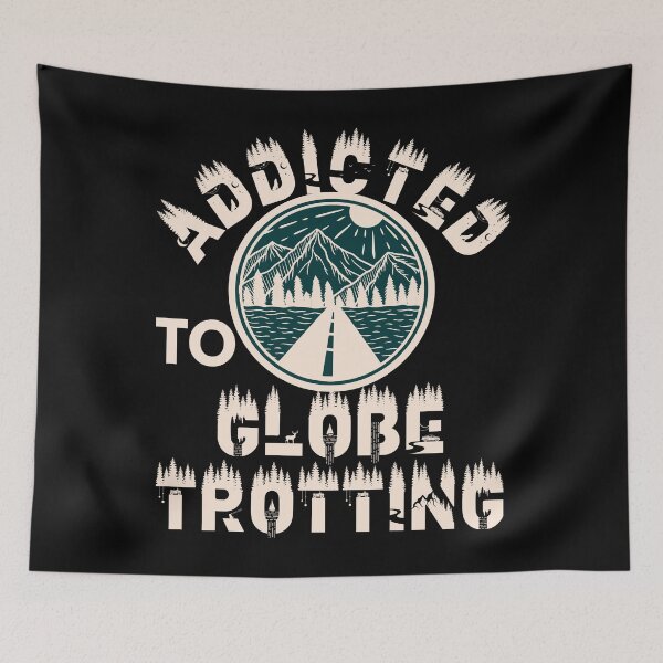 Item preview, Addicted to globe trotting designed and sold by movie-popcorn.