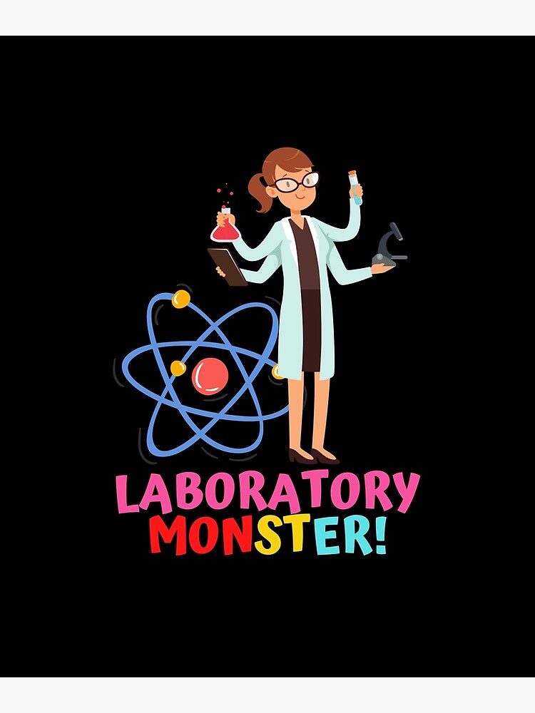 "Laboratory Monster, Chemistry Teacher Halloween Design" Poster for Sale by myspookycuties