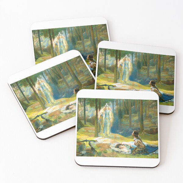 Item preview, Gaston Bussiere -The Revelation, Brynhild Discovering Sieglind And Sigmund (1894) designed and sold by TeeARTHY.