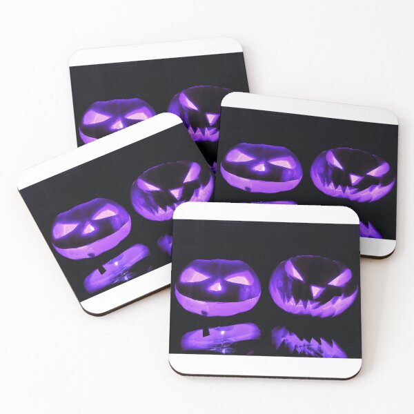 Item preview, Purple Glowing Evil Pumpkins - Happy Halloween designed and sold by PurplePea319.