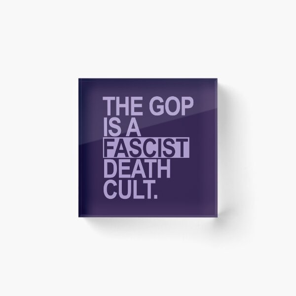Item preview, The GOP is a FASCIST death cult - lavender designed and sold by Thelittlelord.