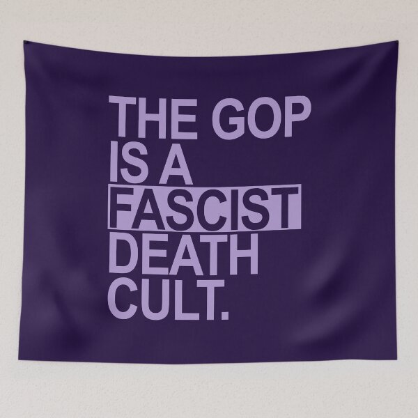 Item preview, The GOP is a FASCIST death cult - lavender designed and sold by Thelittlelord.