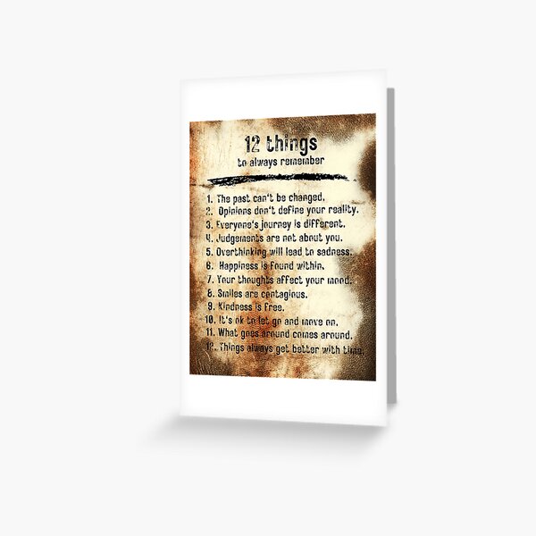 Item preview, 12 things to always remember, inspirational designed and sold by cre8it.