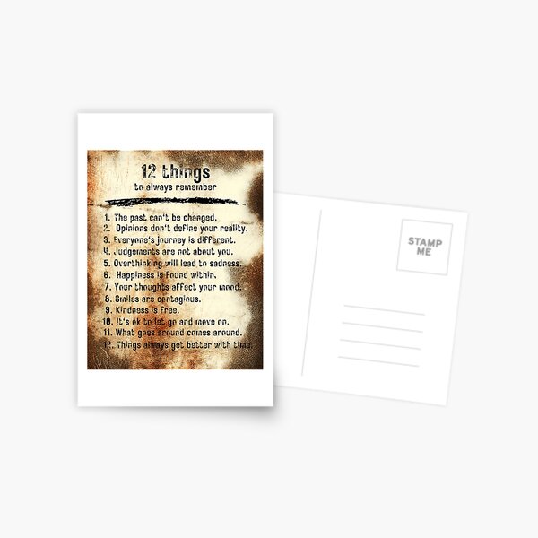 Item preview, 12 things to always remember, inspirational designed and sold by cre8it.
