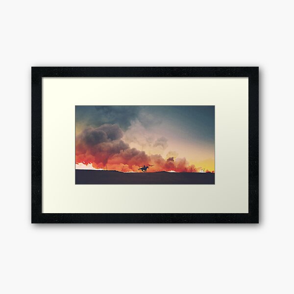 Field of Fire Framed Art Print