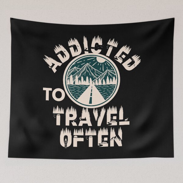 Item preview, Addicted to travel often designed and sold by movie-popcorn.
