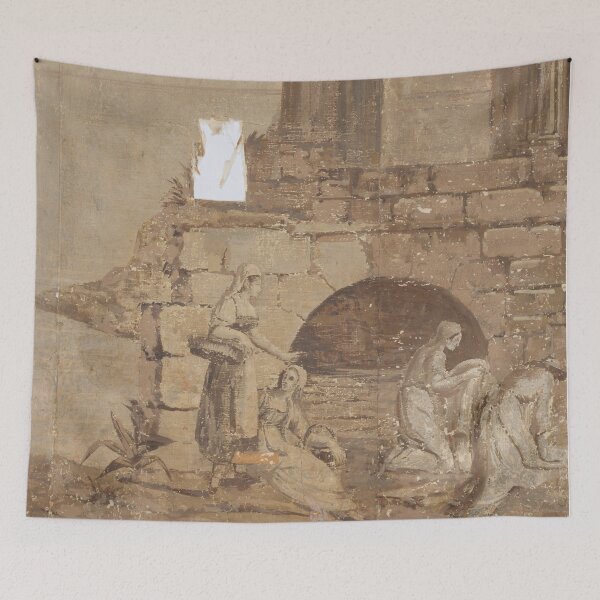 Item preview, Bay of Naples Antique Textile Print designed and sold by Elizabeth Szkirpan.