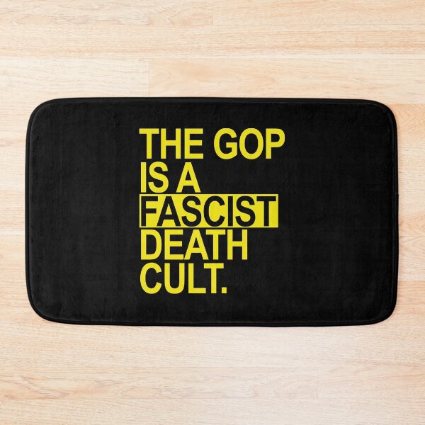 Item preview, The GOP is a FASCIST death cult - yellow designed and sold by Thelittlelord.