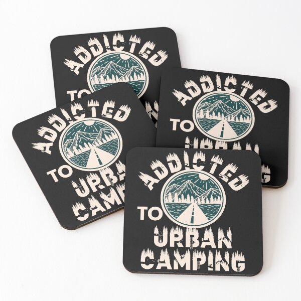 Item preview, Addicted to urban camping designed and sold by movie-popcorn.