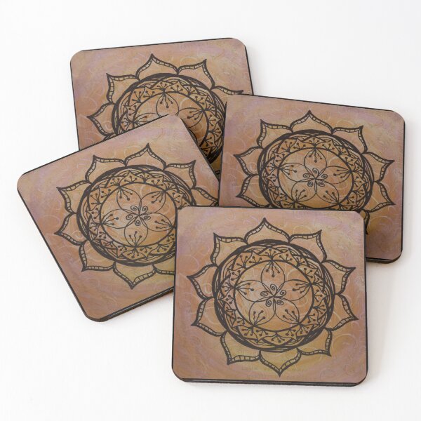 Item preview, CHOICE MANDALA ~ SACRED GEOMETRY FOR THE SOUL~ PINK, PEACH designed and sold by Ann Chatfield.