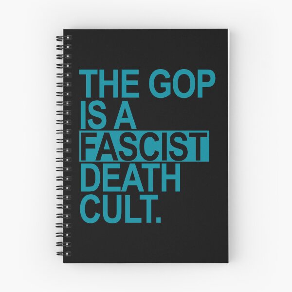 Item preview, The GOP is a FASCIST death cult - teal designed and sold by Thelittlelord.