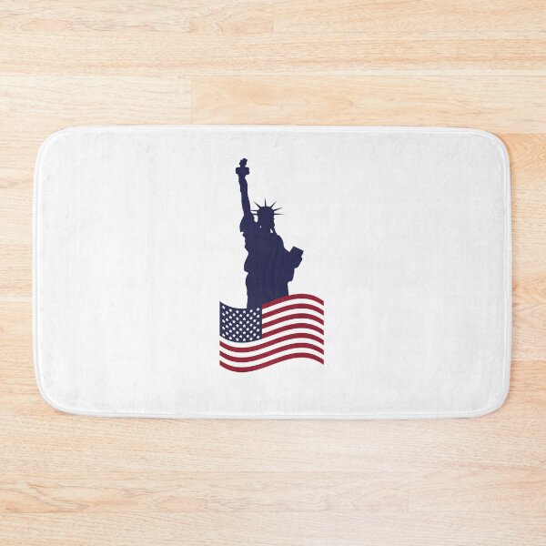 Item preview, Statue Of Liberty With American Flag Stickers & T shirts  designed and sold by Yassin  KM.