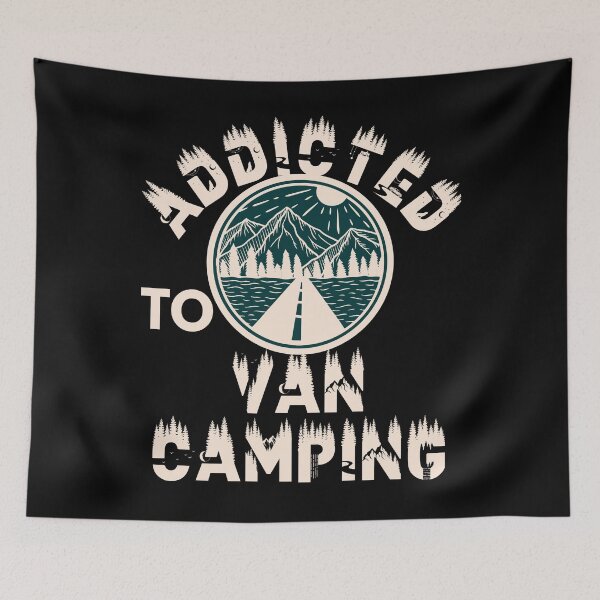 Item preview, Addicted to van camping designed and sold by movie-popcorn.