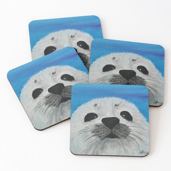 Item preview, Baby seal in the Arctic | animal decor designed and sold by NathBros.
