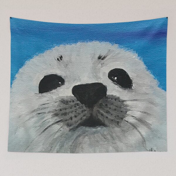 Item preview, Baby seal in the Arctic | animal decor designed and sold by NathBros.