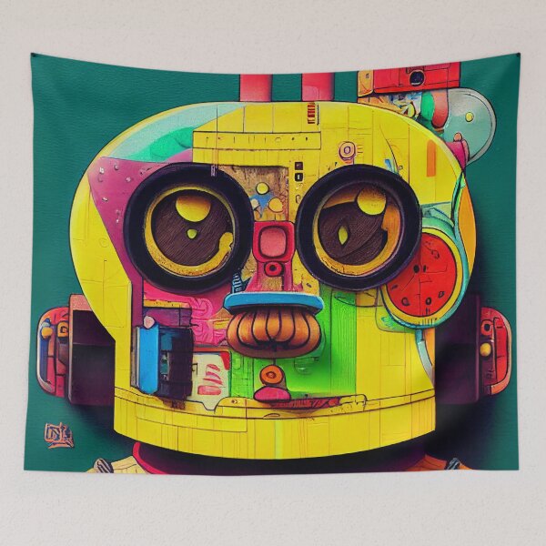 Item preview, Vintage robot toy colorful designed and sold by Studiowatermars.