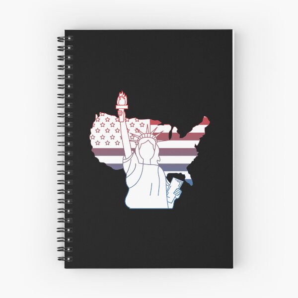 Item preview, Statue Of Liberty With American Map Stickers & Tshirts  designed and sold by Yassin  KM.