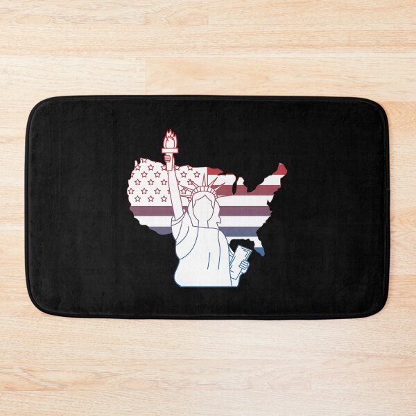 Item preview, Statue Of Liberty With American Map Stickers & Tshirts  designed and sold by Yassin  KM.