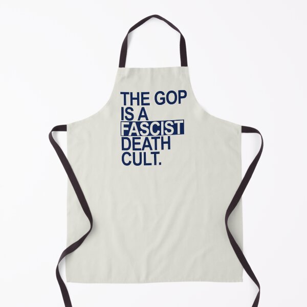 Item preview, The GOP is a FASCIST death cult - navy blue designed and sold by Thelittlelord.