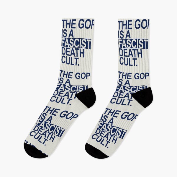 Item preview, The GOP is a FASCIST death cult - navy blue designed and sold by Thelittlelord.