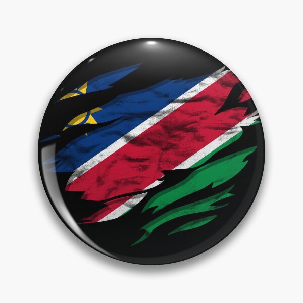 Item preview, Ripped Rip Open Namibia Flag Palm designed and sold by rafaeltto.
