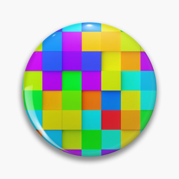 Item preview, Colorful rainbow random shifted cube geometrical pattern  designed and sold by UDDesign.