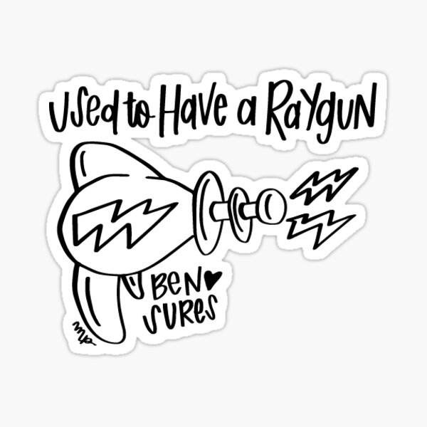 Vista previa del artículo con la obra «Solía tener un Raygun», diseñado y vendido por Ben Sures.