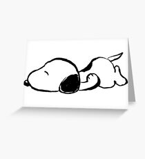 Snoopy sleeping Greeting Card