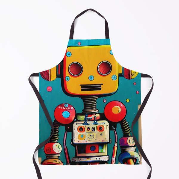 Item preview, Retro Vintage 80's robot toy as a hip-hopper designed and sold by Studiowatermars.