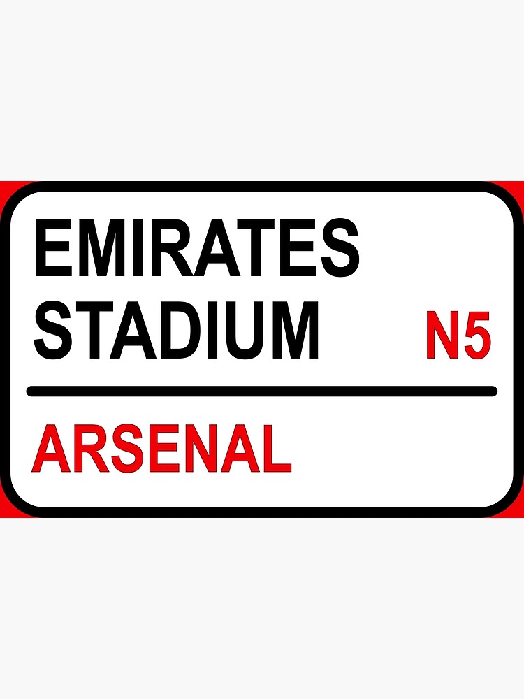 "Emirates Stadium Football Sign" Poster for Sale by BlockyB Redbubble