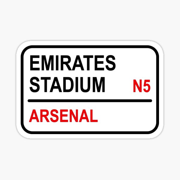 Item preview, Emirates Stadium Football Sign designed and sold by BlockyB.