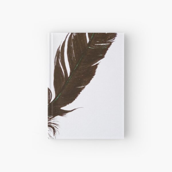 Black Feather Hardcover Journal