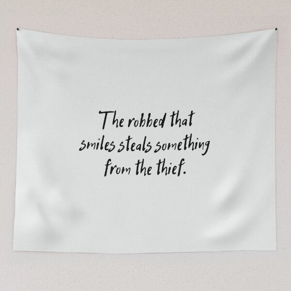 Item preview, 'the robbed that smiles steals something from the thief.’ Shakespeare Quote designed and sold by violet-hope.