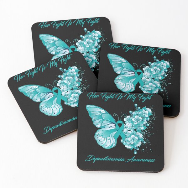 Item preview, Her Fight Is My Fight Dysautonomia Awareness Butterfly Ribbon Gifts designed and sold by Adropine.