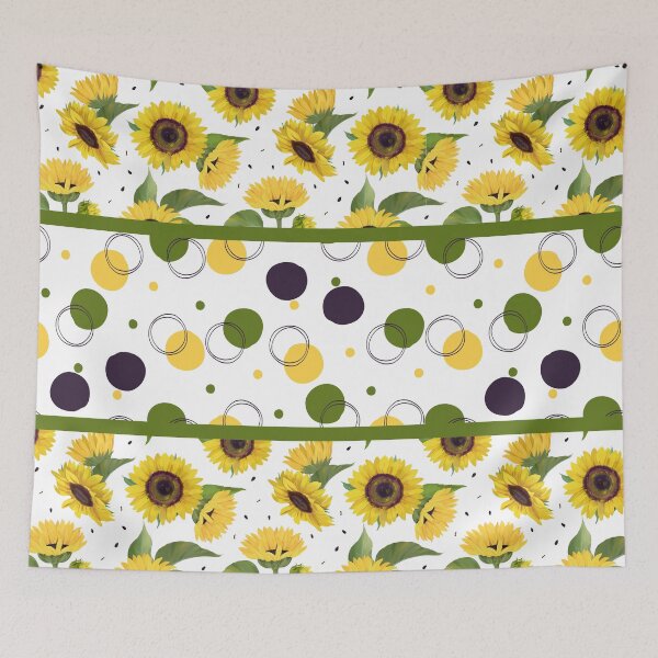 Item preview, Sunflowers and Circles designed and sold by SimplyMe-Plus.