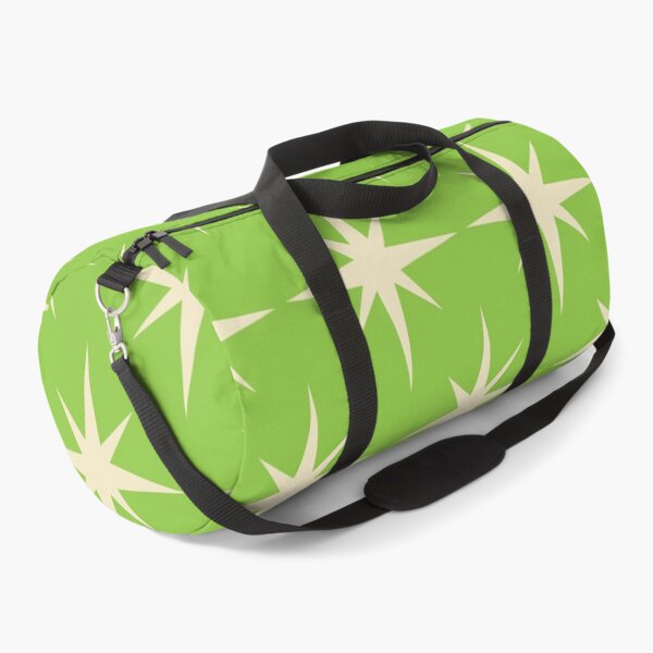 Item preview, Mid century modern white atomic star on lime green designed and sold by Yasminepatterns .