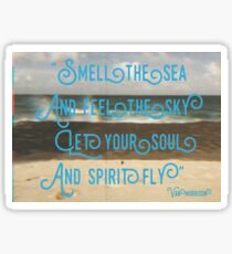 Original Photography/ Van Morrison Lyric Quote Sticker