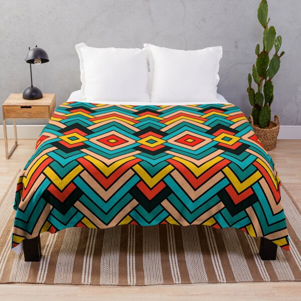 Item preview, Scandinavian Ethnic Aztec Pattern, Blue designed and sold by MyArt23.