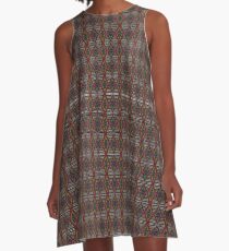 Tribal Style Irregular Shaped Diamonds A-Line Dress
