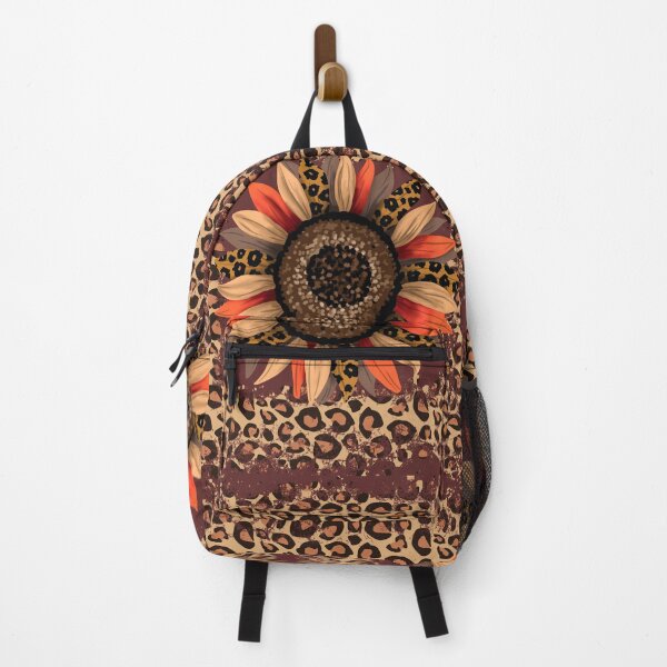 Item preview, Big Fall Flower with Leopard Print Frame designed and sold by LanaDevon.