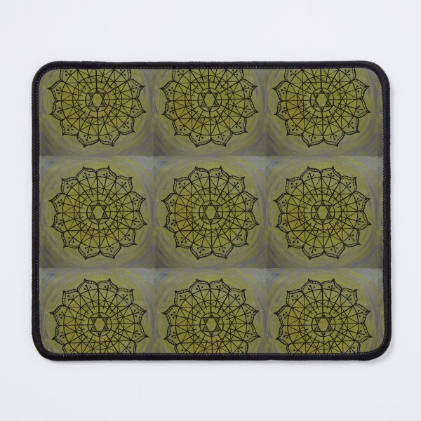 Item preview, INSIDE OUTSIDE MANDALA ~ SACRED GEOMETRY FOR THE SOUL~ BLUE, YELLOW designed and sold by Ann Chatfield.