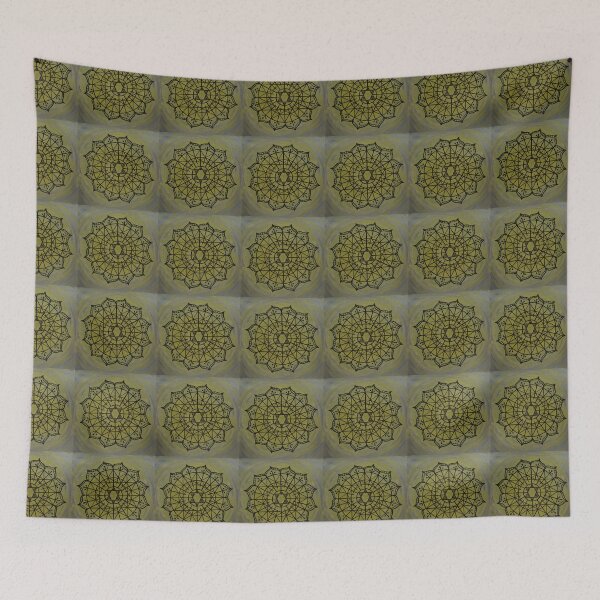 Item preview, INSIDE OUTSIDE MANDALA ~ SACRED GEOMETRY FOR THE SOUL~ BLUE, YELLOW designed and sold by Ann Chatfield.