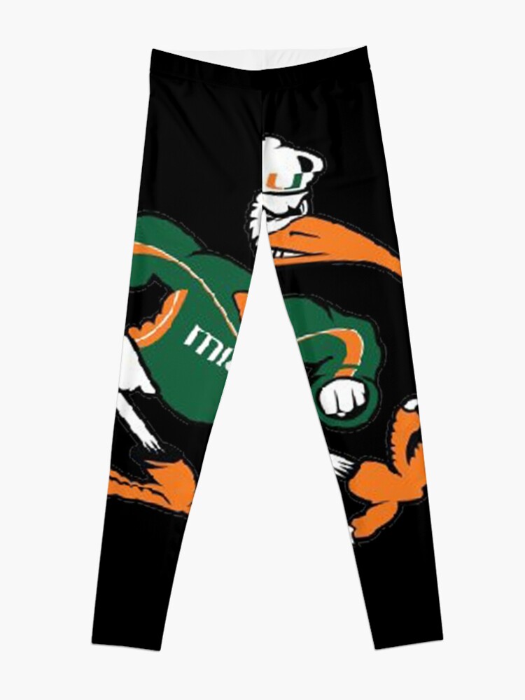 Miami Hurricanes Sticker Leggings for Sale by debraicmattie Redbubble