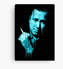 Bill Hicks (blue) Canvas Print