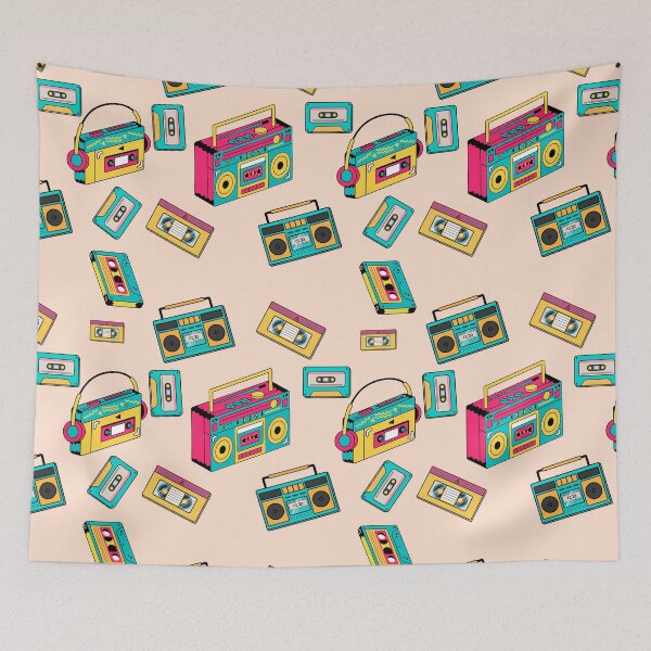 Item preview, old cassette retro pattern designed and sold by Pattern King.
