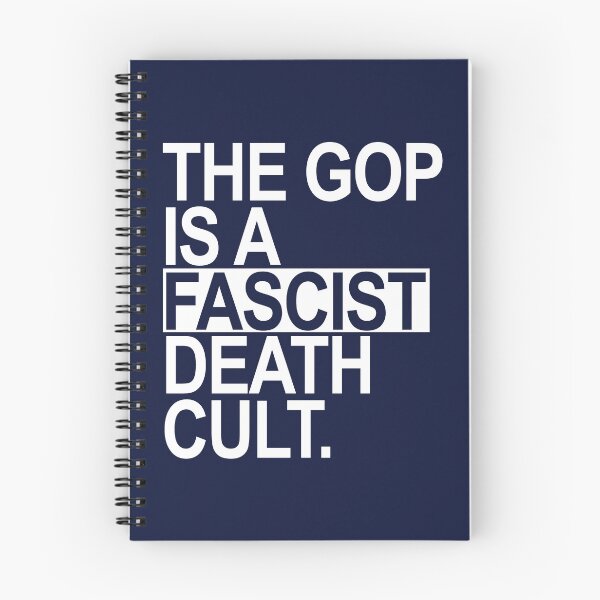 Item preview, The GOP is a FASCIST death cult - white designed and sold by Thelittlelord.