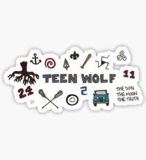 Teen Wolf icons Sticker