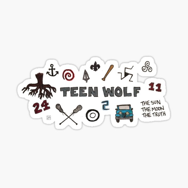 Teen Wolf icons Sticker