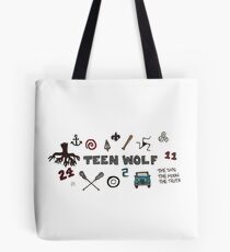 Bolsa de tela Iconos de lobo adolescente