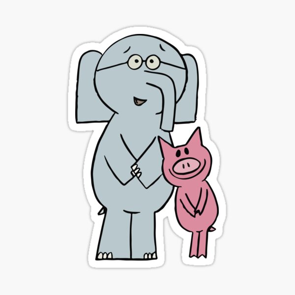Item preview, elephant and piggie designed and sold by Walidovicstore.